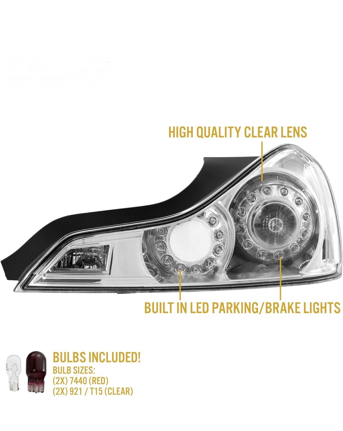 G37 COUPE CLEAR TAILLIGHTS